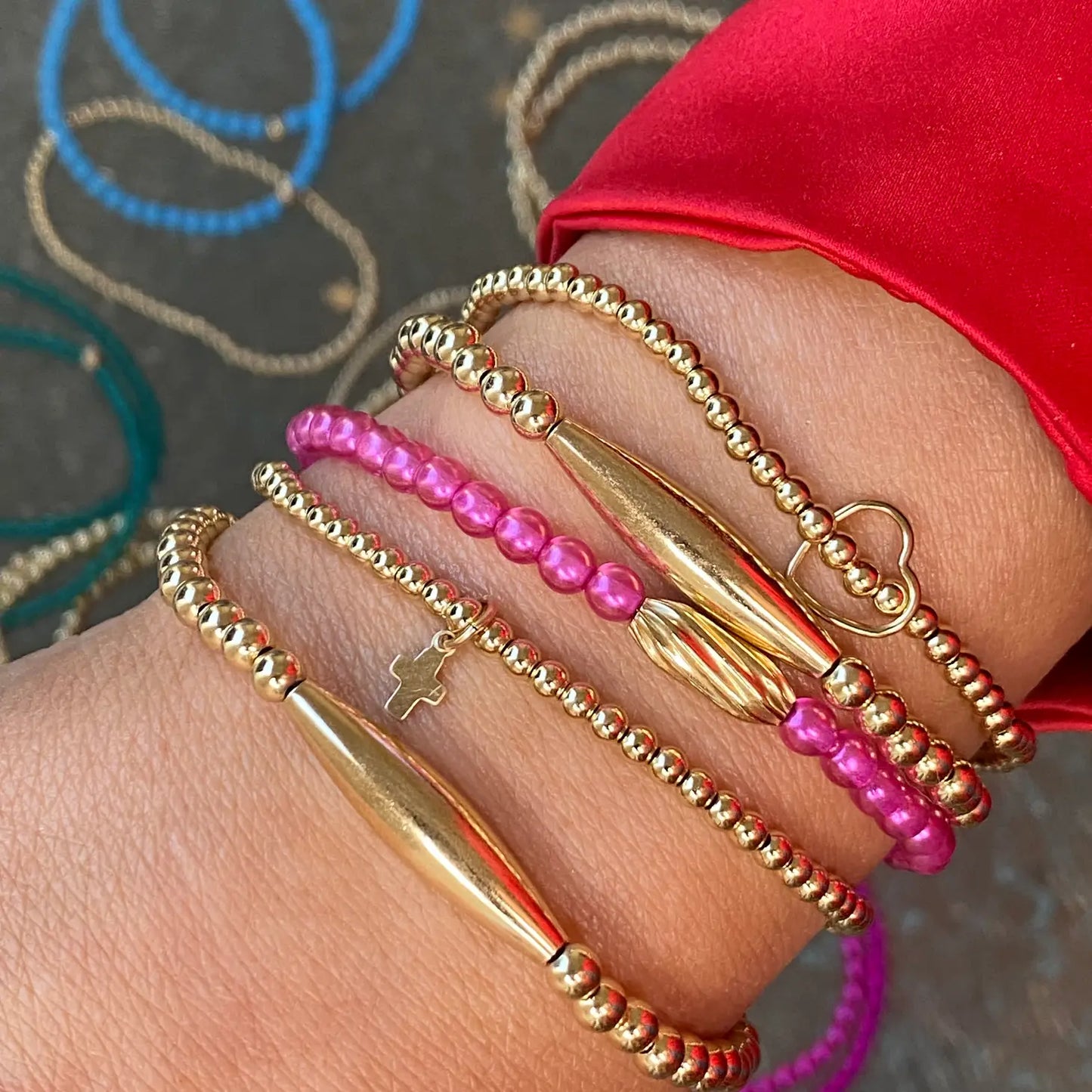 Pink Gold Twist Bracelet