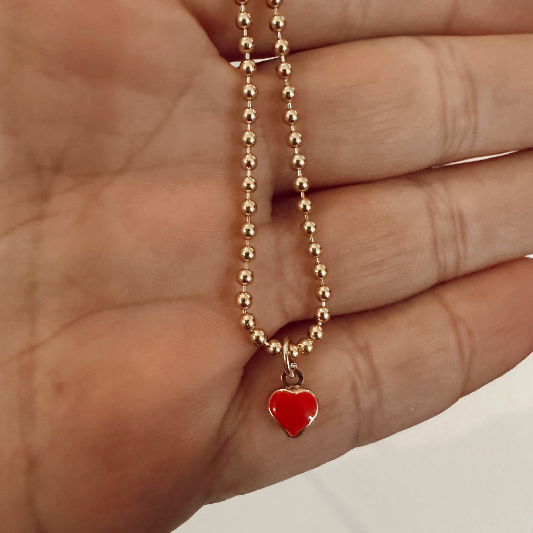 Red Heart Necklace