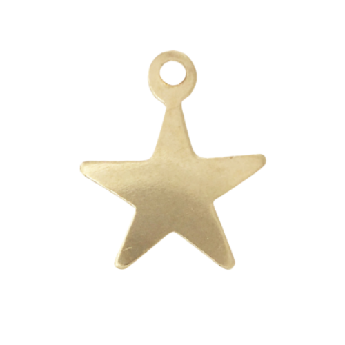Star Charm — 3mm Gold Bead Bracelet
