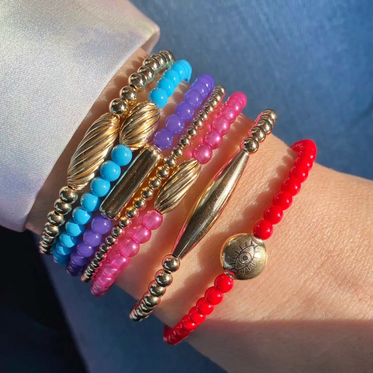 Pink Gold Twist Bracelet