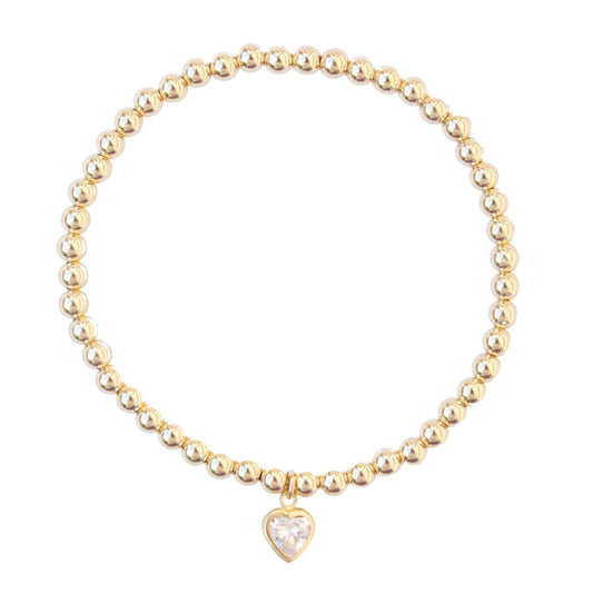 Love CZ Charm Bracelet