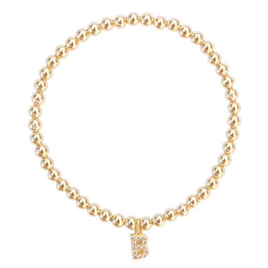 Initial CZ  Bracelet