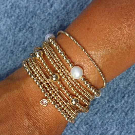 Pearl on Denim Stack