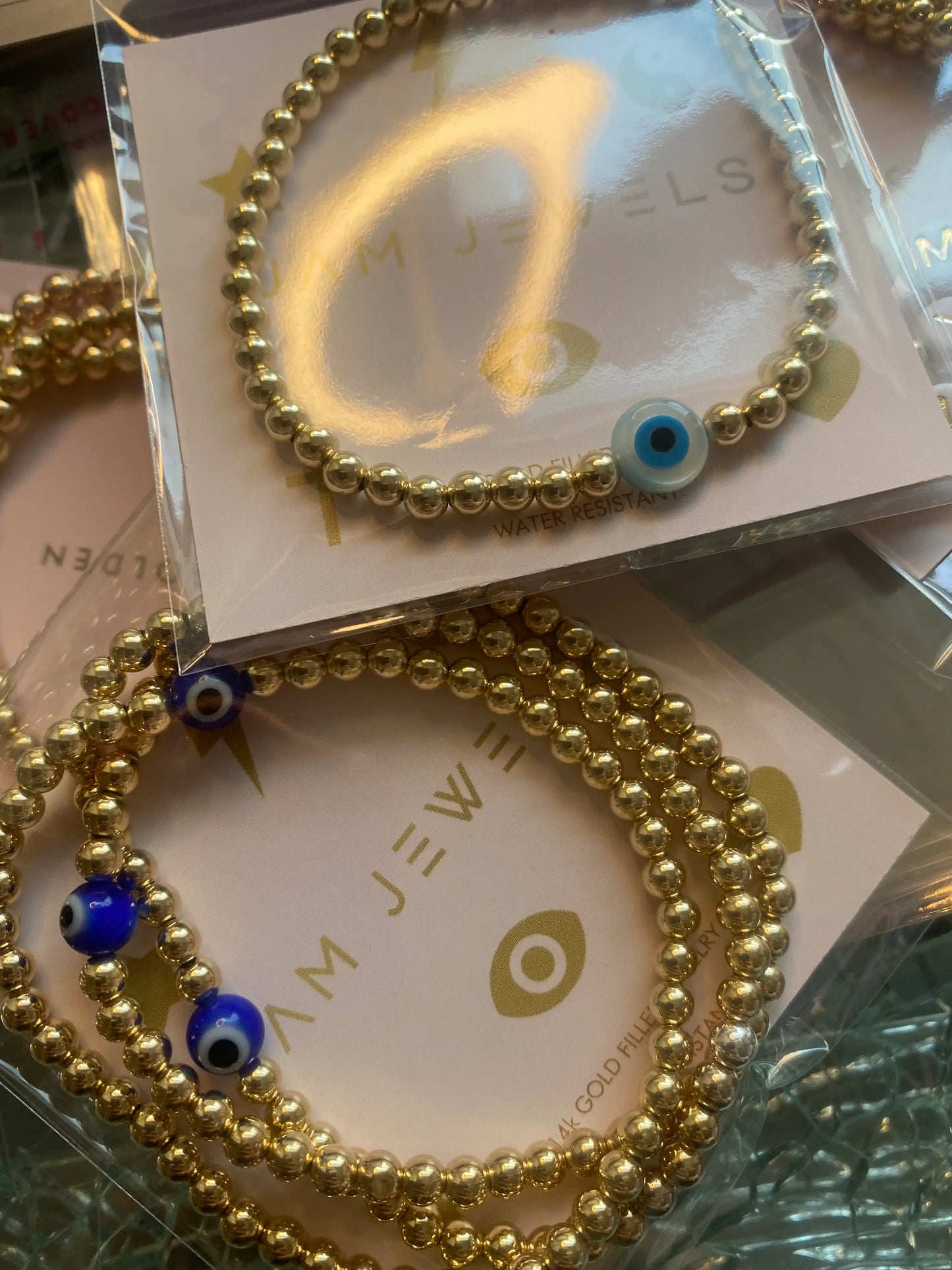 Pearl Evil Eve Bracelet